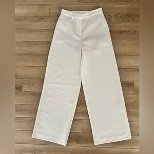 NWT White Wide-Leg Dress Pants